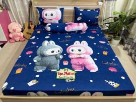 Bộ Ga Thun Mẫu Labubu dương